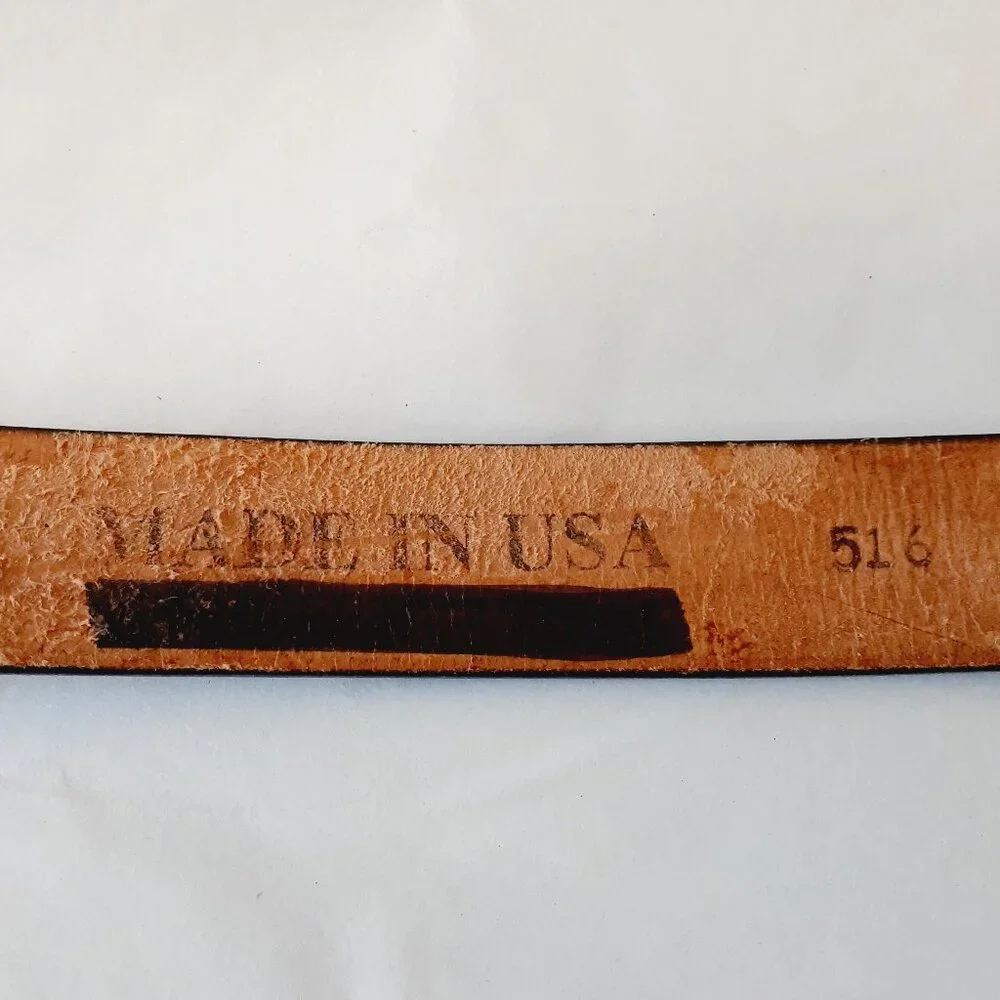 Tooled Leather Belt